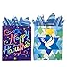 Set of Hanukkah Gift Bags and Tissue Paper (4 Bags + Tissue, Hanukkah Bags)