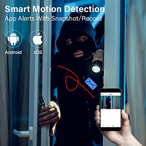 8 Channel POE Security Camera System, Jennov POE Security Camera System NVR Kit with 8 Outdoor suveillance Cameras 1080P HD Plug&Play Free APP Motion Detection Night Vision for Home Business(No HDD)