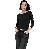 Gap Womens Long Sleeve Boatneck Knit Top