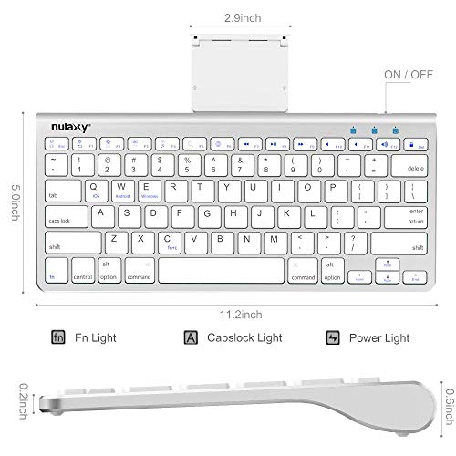 2 Nulaxy+Wireless+Bluetooth+Keyboard+Compatible