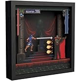 Level Up Labs Pixel Frames: Castlevania Symphony of The Night - Intro Dracula - 3D Shadow Box - Framed Decor for Wall, Home, 