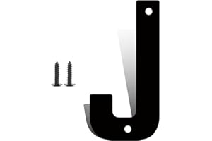SPNO1-MS 5 Inch Modern Metal House Numbers, Metal Letter, Black Door Number, Metal Mailbox Numbers and Letters, Metal House Address Letters and Numbers for Outside Signs (J)