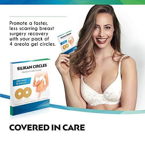 Areola Silicone Scar Gel Circles Sheet 4 Pack MedicalGrade (2 Pair