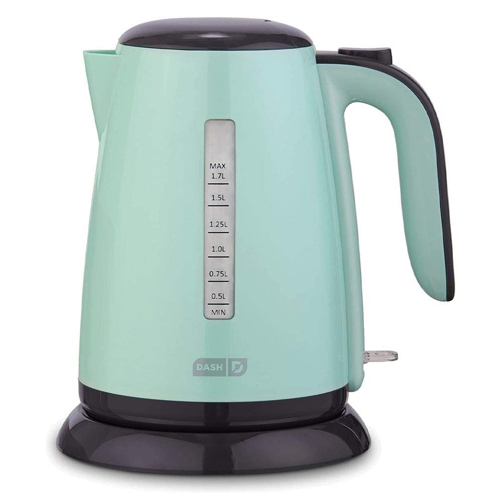 Photo 1 of Dash Easy Electric Kettle + Water Heater with with Rapid Boil, Cool Touch Handle, Cordless Carafe + Auto Shut off for Coffee, Tea, Espresso & More, 57 oz. / 1.7L - Aqua