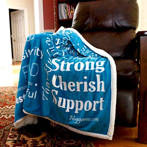 Huggaroo Best Friend Sherpa Throw Blanket, 60 x 50 inch (Teal) Pricepulse