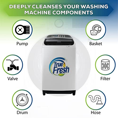 True Fresh Washing Machine Cleaner Tablets, 25 Solid Deep Cleaning