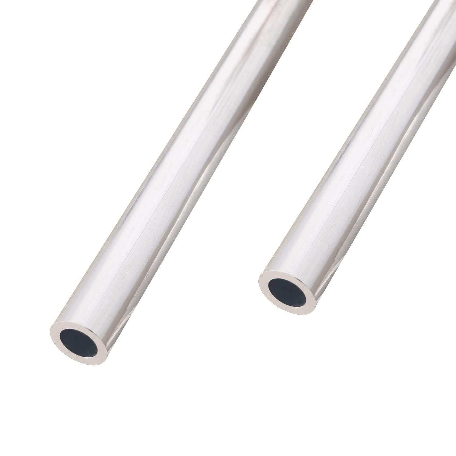 Aopin Round Aluminum Tube 12mm/0.47" ID x 18mm/0.71" OD x 300mm/11.8" Length, Seamless Aluminum Straight Tube 2 PCS