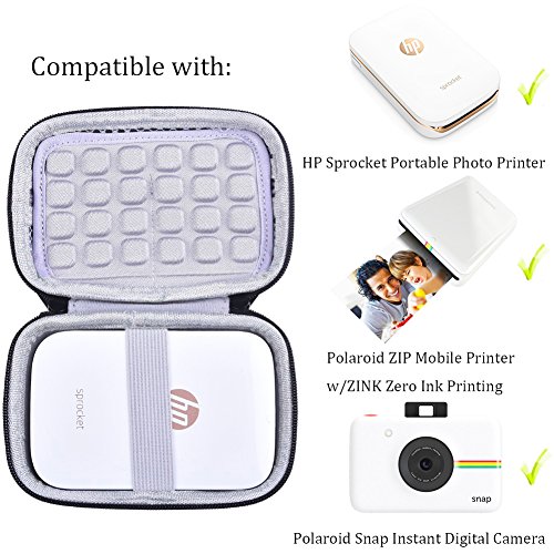 SAIKA Printer Accessories Bundle for HP Sprocket Portable Photo Printer - [HP Sprocket Case+Photo Album+Wall Hanging Frame+Table Frame+ Pens] - Glitter Pink - Thumbnail 3