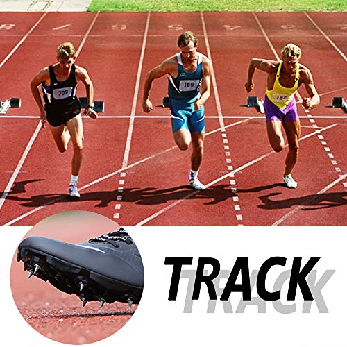 Kulannder 150 Pieces 1/4 Inch Steel Spikes Track Shoe Spikes Replacement with 2 Pieces Spike Wrench and Storage Box for Sprint Track Cross Country, Pyramid Shape