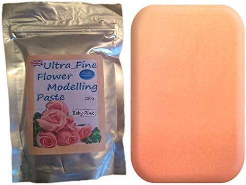 Simply Heaven Sugar Flower Paste - Sugarcraft Gum Paste Florist Modelling Paste 200g (Baby Pink)