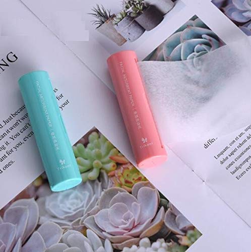 Auch 2 Roll Oil Blotting Papers Oil Absorbing Tissues Oil-absorbing Face Clean Roller Pulling Type Portable Oil Blotting Paper - Thumbnail 4