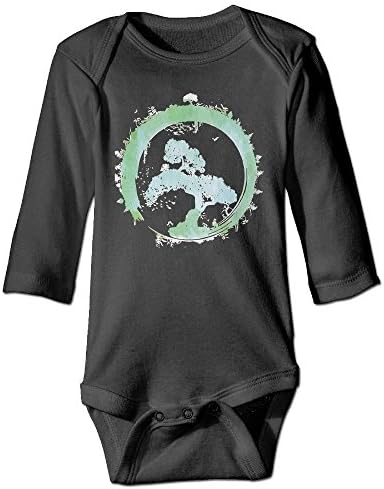 ScotchBlue Japanese Bonsai Tree Enso Circle Art Autumn Long Sleeve Infant Baby Boys Girls Toddler Climb Jumpsuit | Crawling Clothes