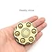 Metal Revoler Spinner Bullet Fidget, KINUT Solid Brass Metal Toy Gunner Cap