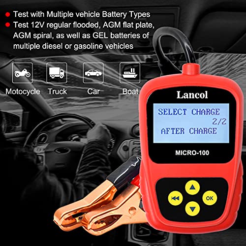 Battery Tester Analyzer Car Automotive 12V/24V Load Tester 4002000 CCA