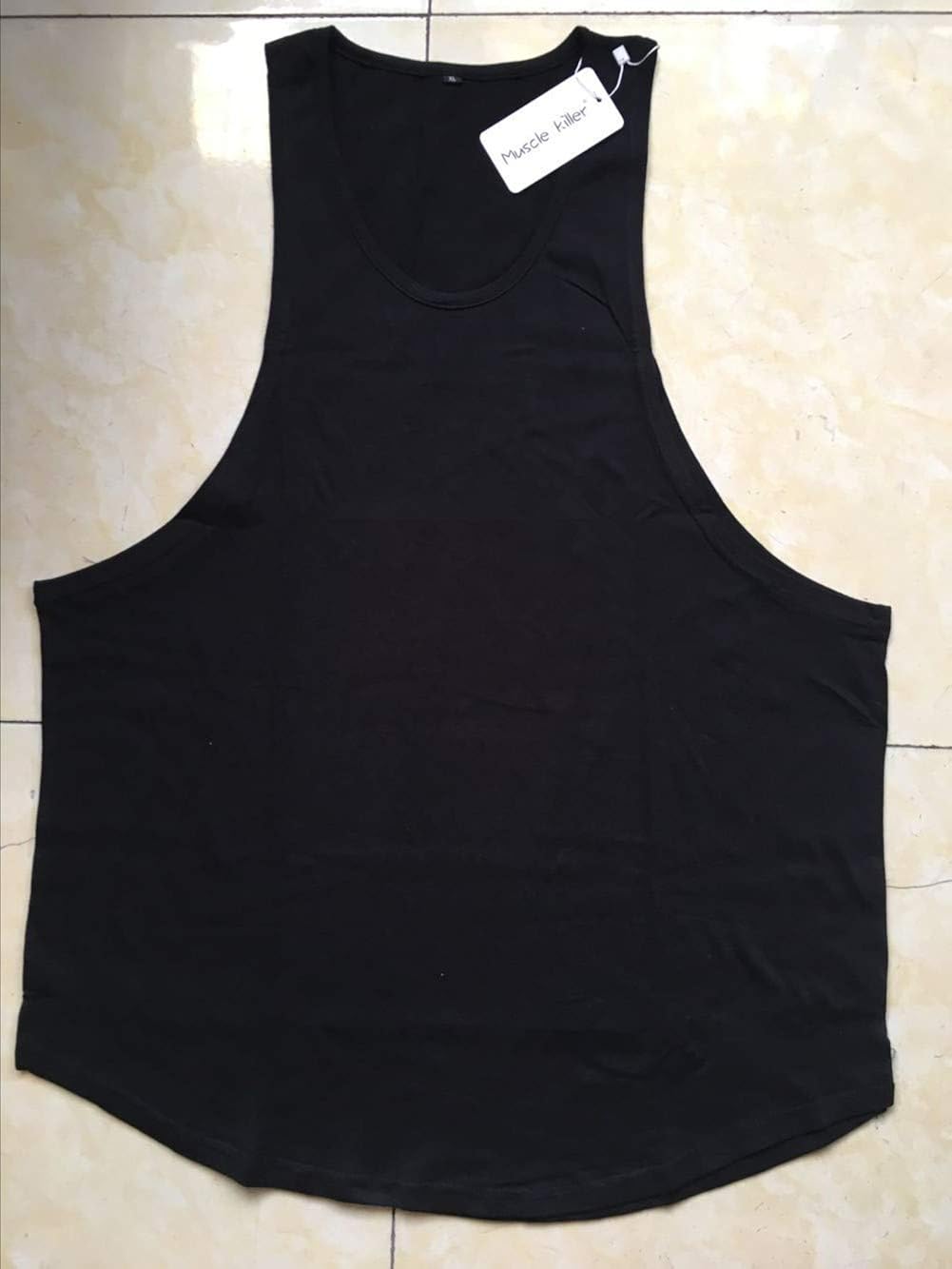 Muscle Killer 3 Pack Men's Muscle Gym Workout Stringer Tank Tops Bodybuilding Fitness T-Shirts: Clothing