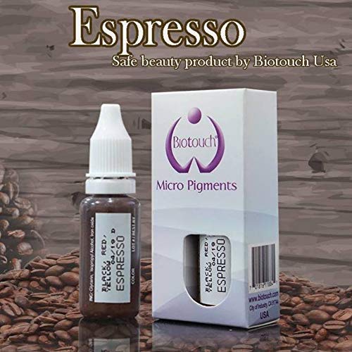 MICROBLADING 15ML BioTouch ESPRESSO Cosmetic Pigment Color Tattoo Ink LARGE Bottle pigment professionally tested permanent makeup supplies Eyebrow Lip Eyeliner microblading supplies pigment