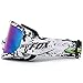 BATFOX Dirt Bike ATV Goggles Motorcycle Gear Riding Motocross Dirtbike 4-Wheeler MX DH Accessories Goggles Glasses for Men Women Youth UV400 Protection Dust-proof Anti-Slip Strap
