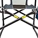 Timber Ridge Director's Chair Oversize Portable Folding Support 300lbs Utility Lightweight for Camping Breathable Mesh Back with Side Storage Bag, Side Table, Blue, Large