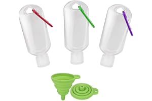 lofuanna 50ml Plastic Travel Bottle with Clear Display, Suitable for Cosmetics, Toiletries, and Camping Accessories