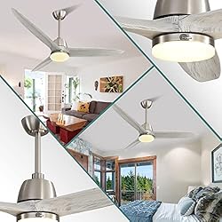 Sofucor Wood Ceiling Fans with Lights Remote