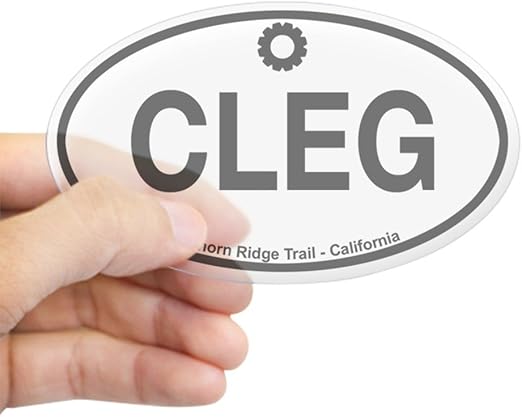 Amazon Com Cafepress Cleghorn Ridge Trail Oval Bumper Sticker