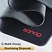 Large Gaming Mouse Pad With Stitched Edges，Sanag Ultra-Thick Extended Mouse Mat，Non-Slip Rubber Base Mousepad for Laptop，Computer & PC, 35.4x15.7-Inch 4mm Thick XX-Large （Black-New）