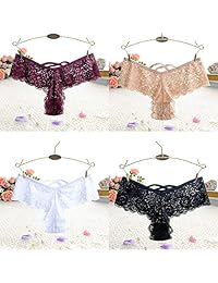 Paquete de 4 bragas de encaje para mujer