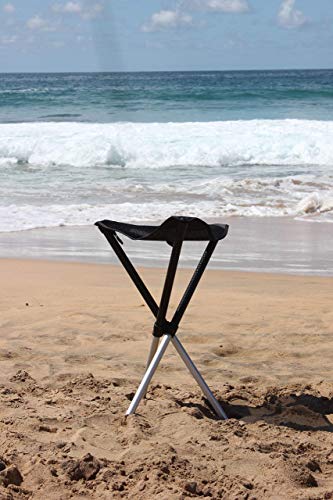 Walkstool - Basic Model - Zwart - 3 poten opvouwbare kruk in aluminium - Hoogte 50 cm - Opvouwbare kruk - Maximale… - Image 8