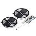 econoLED 32.8Ft 600LED(Two Rolls) 5050 SMD Waterproof Flexible Multicolor RGB LED Light Strip for Decoration + 44 Key Remote Controller …