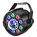 Eyourlife Stage light, 12 LED Par Lights RGB Disco Party Lights Magic Ball Light Projector Auto Sound Activate DMX 512 Control Stage Lighting for Wedding Birthday Home Party Event Effect