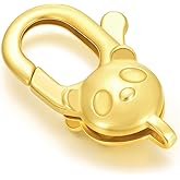 14K Yellow Gold Clasp for DIY Necklace Bracelet Jewelry Making, Lobster Clasp Extender Necklace Clasp Connector Bracelet Extension(Style 6)