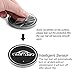 Carmoni Led Car Cup Holder Mat Pad Waterproof Bottle Drinks Coaster Built-in Vibration Automatically Turn On at Dark Universal 8-Color Light 2-Packs