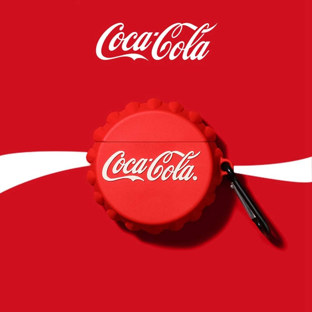 Compatible with Airpods Soft Silicone Cute Case Cartoon Object Stylish Cover (AirPods Pro, CocaCola)