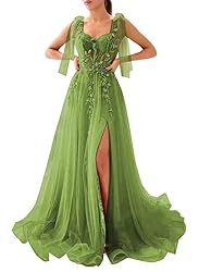 Dymaisei Sweetheart Lace Prom Dresses Spaghetti