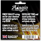 Adagio Pro Classical Nylon Guitar Strings 2 Sets Normal Medium Tension view 6