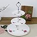 Cake Stands, FenglinTech 5 Sets Crown 3-Tier Vintage Plates Stand Holder - (Silver)