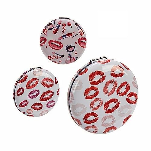 BigBuy Home Plastic Glass Pocket Mirror 8 x 2.2 x 8 cm (12 Units)