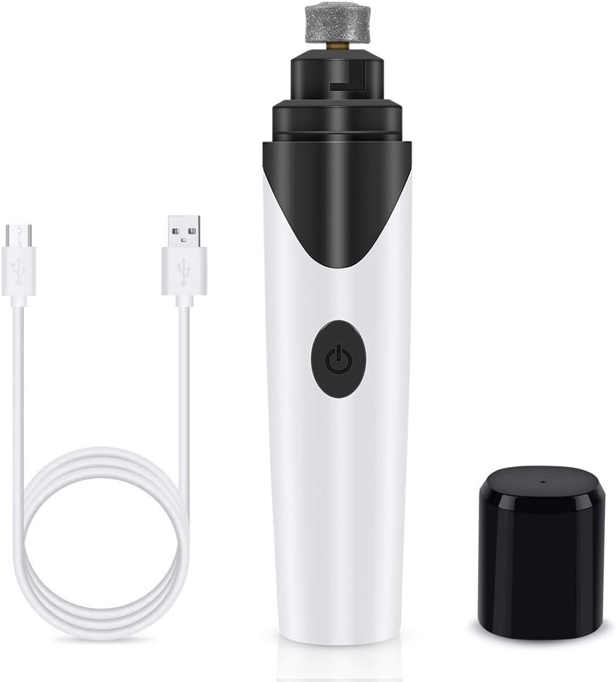 FlyBanboo Pet Nail Grinder, Fast&Quiet USB Rechargeable Eelectric Pet Nail Trimmer Painless Paws Paws Grooming, Trimming, Shaping, and Smoothing for Dogs & Cats, Pet Nail kit : Pet Supplies