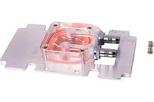MINGLEA High Performances Water Cooling Block for V100 P100 A100 32G SXM2 GPU with Double Channel Coppers Base