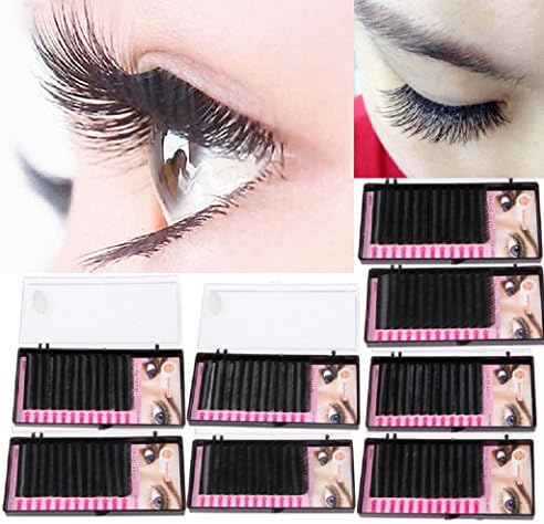 SPYlive 2 Packs Fake Eyelashes, 12 mm Natural False Eyelashes Long Black Makeup Eye Lashes