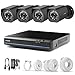 Zmodo ZS-1004-B 8CH HDMI NVR Simplified PoE Surveillance Video Security Camera System, Black, 8 Cam Kit