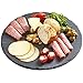 VonShef Revolving Lazy Susan Cheese Tapas Serving Board Tray, Slate, 11.8 Inch Diameter