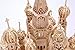 Lingduan Innovative New Favorable Imaginative DIY Difficult 3D Simulation Model Wooden Puzzle Kit for Children Or Adults Artistic Wooden Toys for Children-Buildings Series Castle （492 Components）