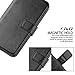 J&D Case Compatible for ZTE Axon 7 Case, Wallet Stand Slim Fit Heavy Duty Protective Shock Resistant Flip Cover Wallet Case for ZTE Axon 7 Wallet Case, Not for ZTE Axon 7 Mini, Black