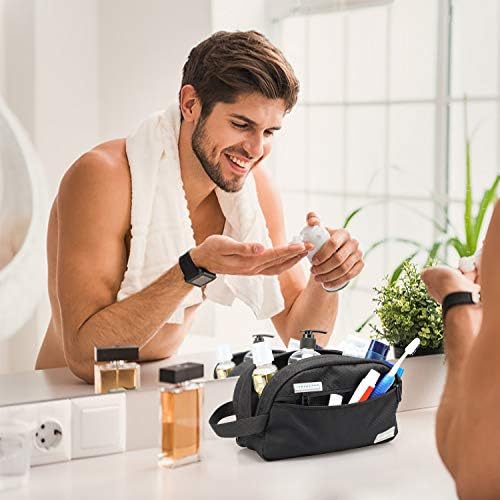 emissary Nylon Men's Toiletry Bag - Large Waterproof Shower Bag - Travel Toiletries Bag - Dopp Kitt for Men - Toiletry Bag for Men and Women - Shaving Bag for Men Travel (Black Water-Resistant) 7 emissary Nylon Men's Toiletry Bag - Large Waterproof Shower Bag - Travel Toiletries Bag - Dopp Kitt for Men - Toiletry Bag for Men and Women - Shaving Bag for Men Travel (Black Water-Resistant)