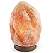 BanWood Crystal Salt Lamp With Wood Base Come With Bulb and Cord (6-7inch)