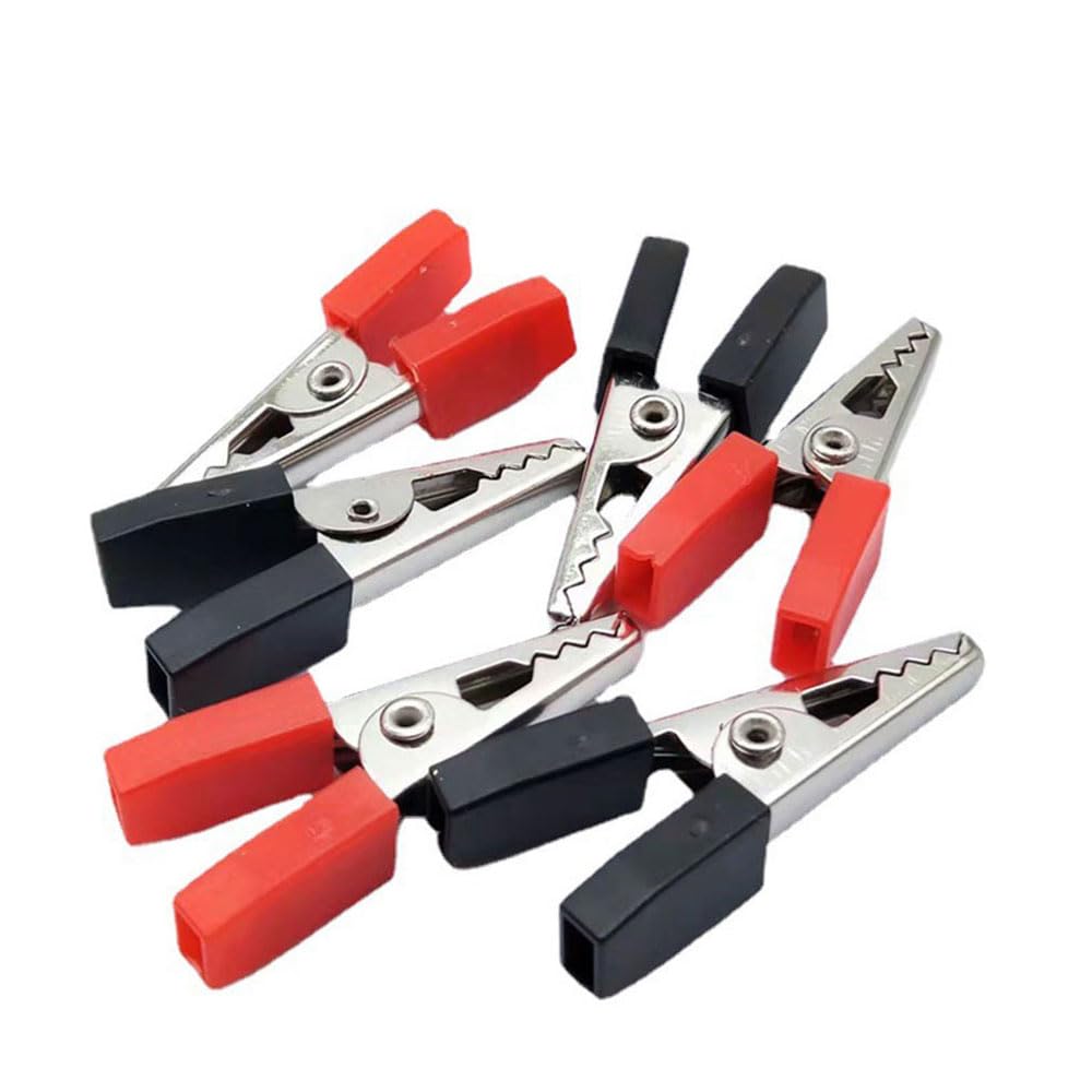 30pcs Alligator Clips Electrical Test Cable Crocodile Clips Metal Alligator Clips Crocodile Electrical Test Clamps Assortment Kit for Laboratory Testing 1.88inch