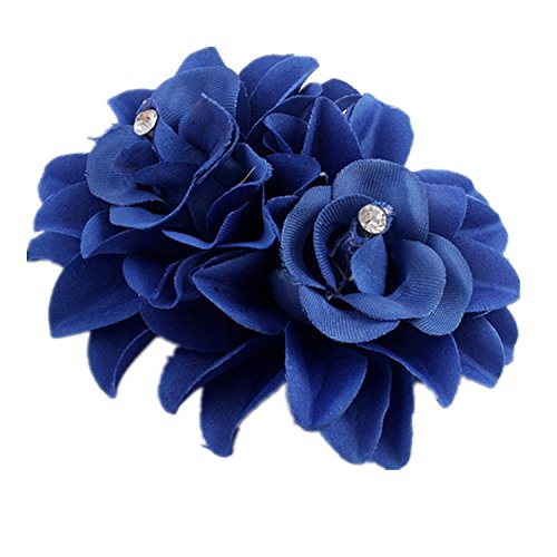 Wcysin 5 Pack Flower Brooch Floral Hair Clips for Women Rose Hair Accessories Wedding - Thumbnail 3