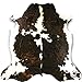 rodeo Genuine Cowhide Rug - Dark Tricolor Leather Hide for Living Room, Bedroom, & Western Home Decor - Natural 6'x8' Real Cowhide Area Rug - Extra Large Size Cowhide Rugs