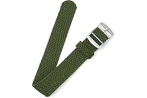 BARAK WATCHES Canvas Nylon Watch Straps, Nylon Braided Watch Band, Replacement Watchband Hook and Loop Straps (16mm,18mm,20mm,22mm) For Men Women